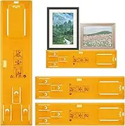 3 Pcs Picture Hanging Tool Kit, High Precision Picture Frame Level Ruler Portable Frame Hanging Hardware Bubble Level Measuring Tool for Hanging Poster Cross Stitch Photo Frame Marking Position