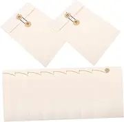 Generic 10pcs Large Capacity Document Organizer Bags with String Button Design Practical File Storage Pockets for Business Handling School Supplies and Document Protection Stylish Elegant