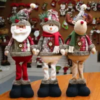 在飛比找樂天市場購物網優惠-圣誕裝飾用品圣誕裝飾玩偶圣誕娃娃麋鹿櫥窗柜臺Christma