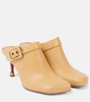 [Chloe] Chloé Andrea leather mules AU 6 brown