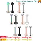 Tragus Earrings Surgical Steel Cartilage Conch Helix Studs Piercing Clear