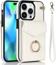 for iPhone 14 13 12 Mini 11 Pro X XS Max XR 8 7 6 6S Plus SE 2020 Wallet Card Holder Stand Back Cover Leather Phone Case,White,for iPhone 7 8 Plus