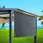 Instahut Outdoor Blinds,2.4 x 2.5m Roller Blind Window Retractable Awning Su...