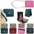 Dana Leather Wallet Case for Samsung Galaxy Z Flip6/ Flip5/ Flip4/ Flip3/Flip2/1