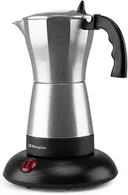 [Orbegozo] KFE 660 Italian Coffee Machine, 3-6 Cups (300 ml), Automatic Shut-Off, Base Stays Cold, Warm Coffee Up to 30 Minutes, 480 W