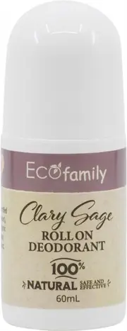 Eco Family Roll-On Deodorant (Clary Sage) - 60mL