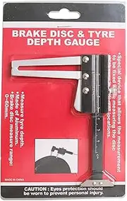 Brake Rotor Thickness Gauge,Manual Auto Brake Disc Depth Gauge | 0-60mm Brake Disc Thickness Measuring Tool, Metric Measuring Caliper for Disk Brake
