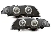 Mga headlight for BMW 3 Series E46 98-01 Itim ang Mga Mata ng Anghel LPBM39WS XI