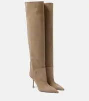[Jimmy Choo] Jimmy Choo Cycas suede over-the-knee boots AU 10.5 beige