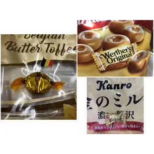 🛍好市多Costco代購（拆賣）KANRO日本甘樂金的牛奶硬糖🐮WERTHERS道地的偉特奶油太妃糖🍬