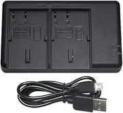 ELASO BP-511a Battery Dual Charger Compatible with Canon 30D, G5, 50D, 5D, G3, 40D, G1, 20D, D60, G6, G2, Pro 1, 300D Digital Cameras