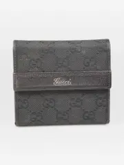 Black GG Monogram Wallet