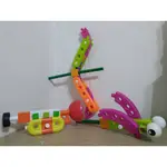 二手品 智高 歡樂軌道 GIGO創意家 小工程師 滾珠 積木組合益智玩具散裝補充零件單售 兒童DIY組裝PP塑膠螺絲積木