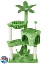KIYUMI Cat Tree Cat Tower Condo with Sisal Scratching Post for Indoor Cats Tr
