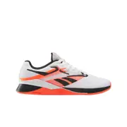 Reebok Nano X4 Womens Training Shoes White/Black/Orange Flare Footwear