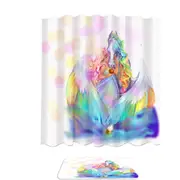 Rainbows Starlight Pegasus and Princess Shower Curtain