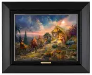 Thomas Kinkade Studios Away in the Manger 16 x 20 Brushstroke Vignette