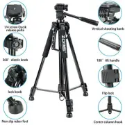 ZOMEI Travel Tripod Stand Pan head Portable for Canon Nikon Camera Phone Tablet