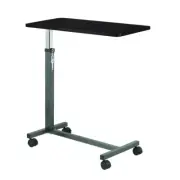 Overbed Table Tray Rolling Hospital Bed NonTilt Adjustable Height Food Cart Desk