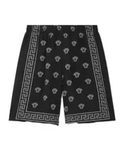 Versace Kids Medusa Bandana Bermuda Shorts 12,8Y,14Y,12Y Black