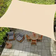 Water Resistant Sun Shade Sail Canopy UV Block Pergola Shade Cover for Patio Garden Backyard