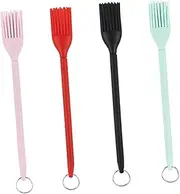 4pcs Silicone Grill Brush Cookie Baking Pastry Food Paste Cake Baking Brushes Silicon Oil Bakeware Chef for Making Silicone for Cooking Kitchen Supplies Kitchen Utensil Silica Gel