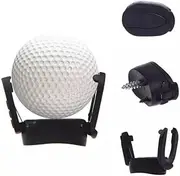AIMALL U Golf Ball Pick Up Tool Retriever Putt Retriever Back Saver for Putter Grip, Foldable, Durable Plastic, Black