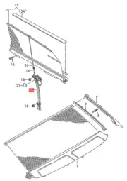 Genuine AUDI A8 S8 quattro 4H2 4H8 Drive F. Sunlight Roller Blind 4H0861964 (for: Audi)