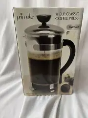 Primula PCP-6408 Classic Coffee Press, 8 Cups Capacity Unused New in Box Glass