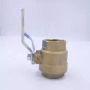 Nibco 2" Brass Lead-Free Threaded Two-Piece Full Port Ball Valve TFP600ALF2