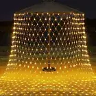 LED Net Mesh Curtain String Fairy Lights Xmas Wedding Party Garden Outdoor Decor