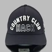 G/FORE Hat Cap Snap Back Black Country Club Hack Stretch Twill Hat Golf Preppy!