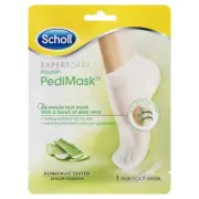 SCHOLL NOURISH PediMask 1 PAIR foot sock mask PEDICURE aloe vera