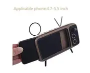 Retro BT Speaker with Mobile Phone Screen Stand,Portable Bluetooth Speaker with AUX FM BT Optiona Bluetooth V4.2-WHITE