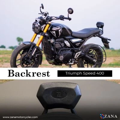 BACK REST BLACK FOR FOR TRIUMPH SPEED 400