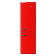 CHiQ Retro Style 231 Litre Bottom Mount Fridge - Red