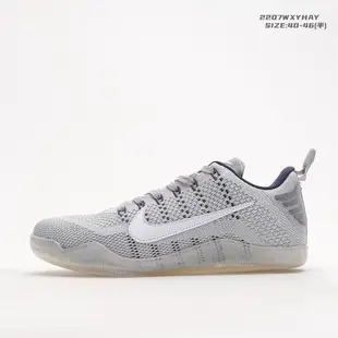 Kobe 11 精英低蒼白馬kobe11代低幫藍灰色減震休閒運動鞋實戰訓練