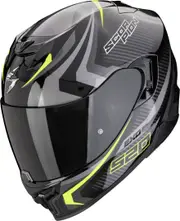 Scorpion Exo-520 Evo Air Terra Helmet, black-yellow-silver, Size 2XL for Men Black Yellow Silver