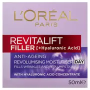 L'Oreal Revitalift Filler + Hyaluronic Acid Day Moisturiser 50ml