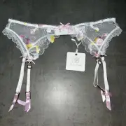New Honey Birdette Fleur Suspender Size Small