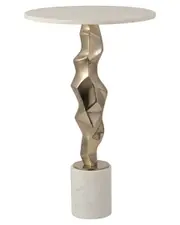 Sagebrook Home 25in Kargin Marble Top Table