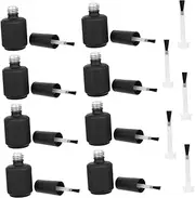 SHERCHPRY 1Set Empty Nail Polish Bottle Sub Packed Nail Art Bottles with Bottles Brushes for Easy Refill Travel Friendly Durable Design for DIY