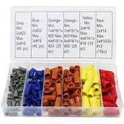 158 Piece Electrical Wire Connector Cap Plastic Twisted Spring Nuts Cap Assortment Kit Set