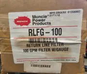 Muncie RLFG-100 Return Line Filter 100 GPM FILTER W/GAUGE