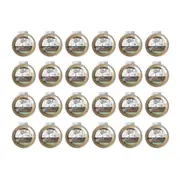 48pc Topchef Round Air Fryer Basket Liner Baking/Cooking Tray Mat Brown 20cm