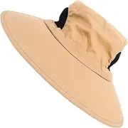 [ibasenice] Unisex Wide Brim Sun Protection Hat Breathable Outdoor Hiking Cap for Men and Women Quick Drying Lightweight Stylish Fashion Accessory for Summer Activities Khaki