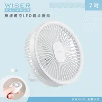 在飛比找PChome24h購物優惠-【WISER精選】充插兩用7吋USB風扇壁扇DC扇掛扇循環扇