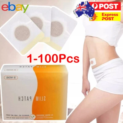 100x Strong Slimming Patches WEIGHT LOSS DIET AID Detox Slim Patch Burning Fat -