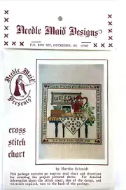 Needle Maid Designs Cross Stitch Pattern Country Coffee Time Friends and Pie