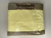 Vintage Springmaid Wondercale No-Iron Percale YELLOW Double Fitted Sheet SEALED